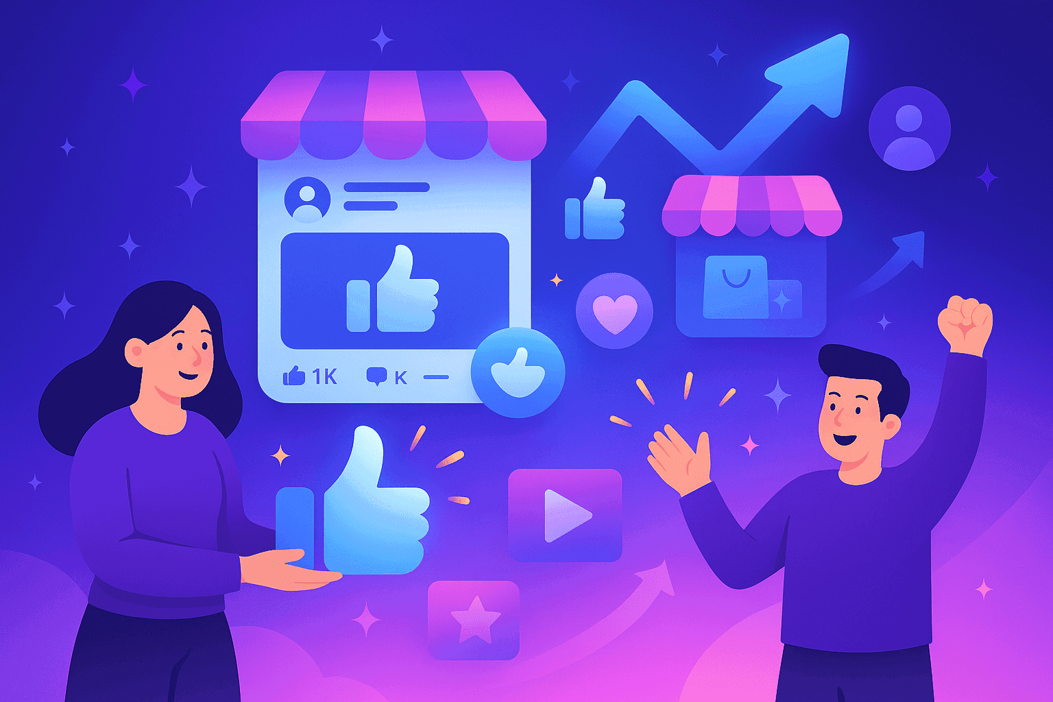 Buy Facebook likes with real active users for instant boost